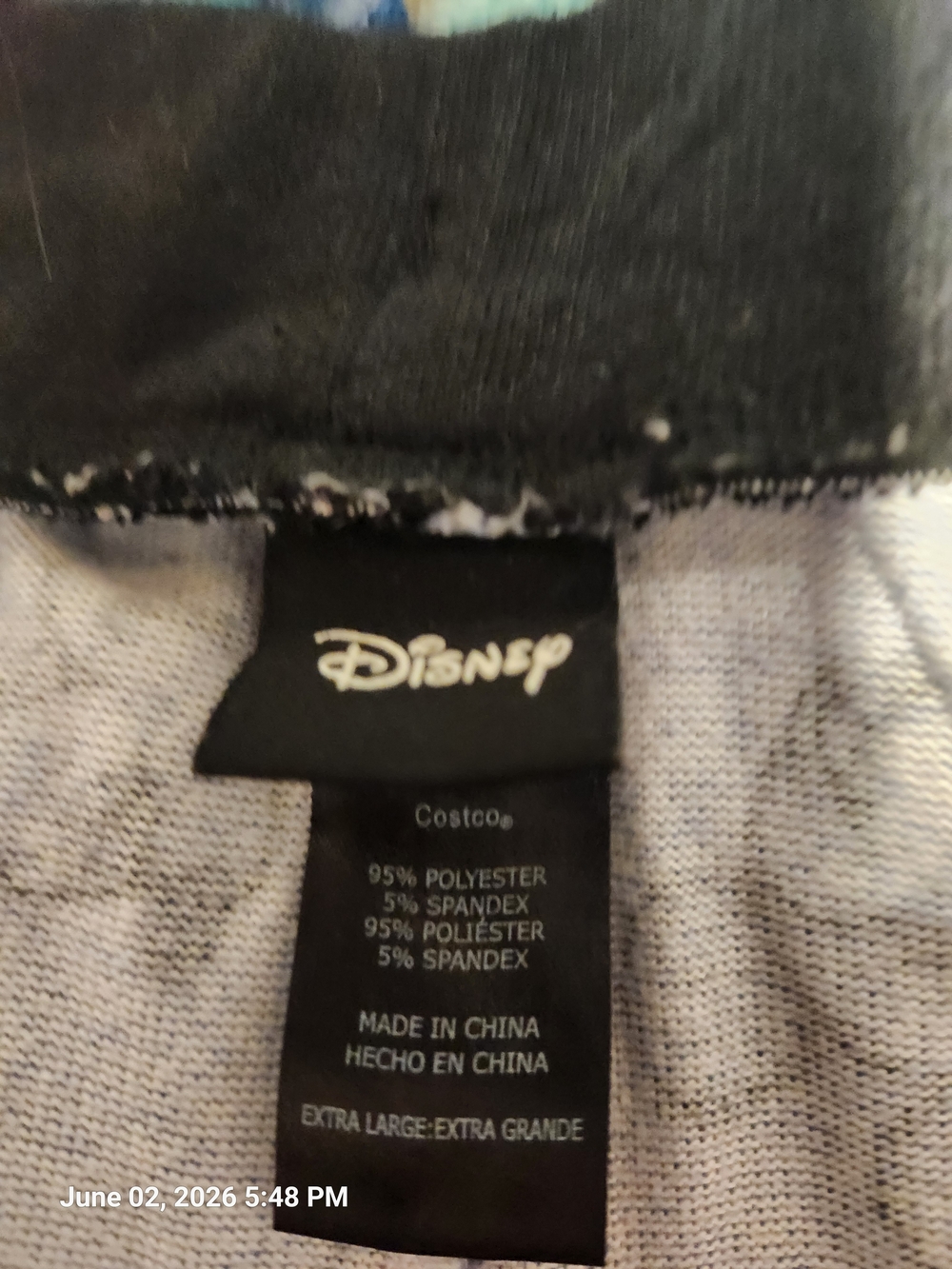 Women Disney Gray and Blue Mickey Mouse Pajama Set - Picture 5 of 5